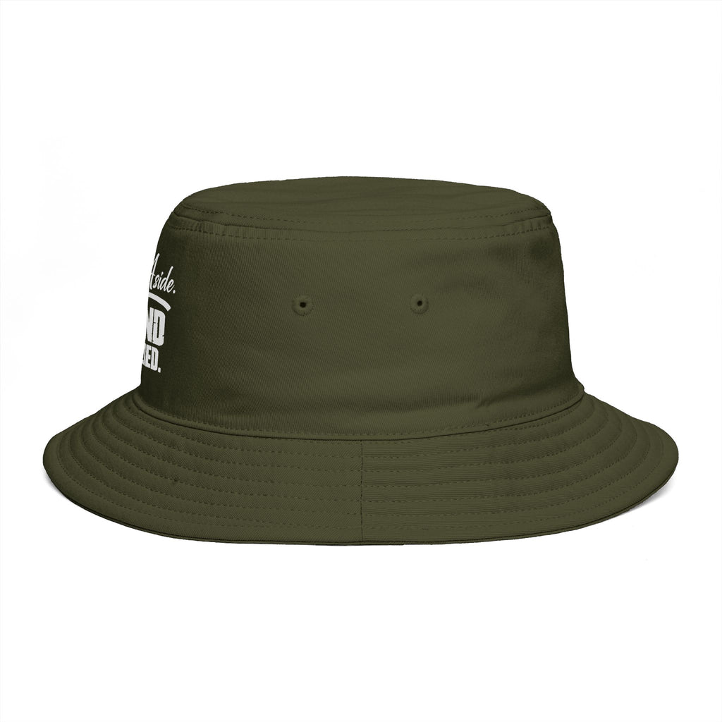 Bucket Hat — "Pride Aside. Grind Applied." Motivational Streetwear