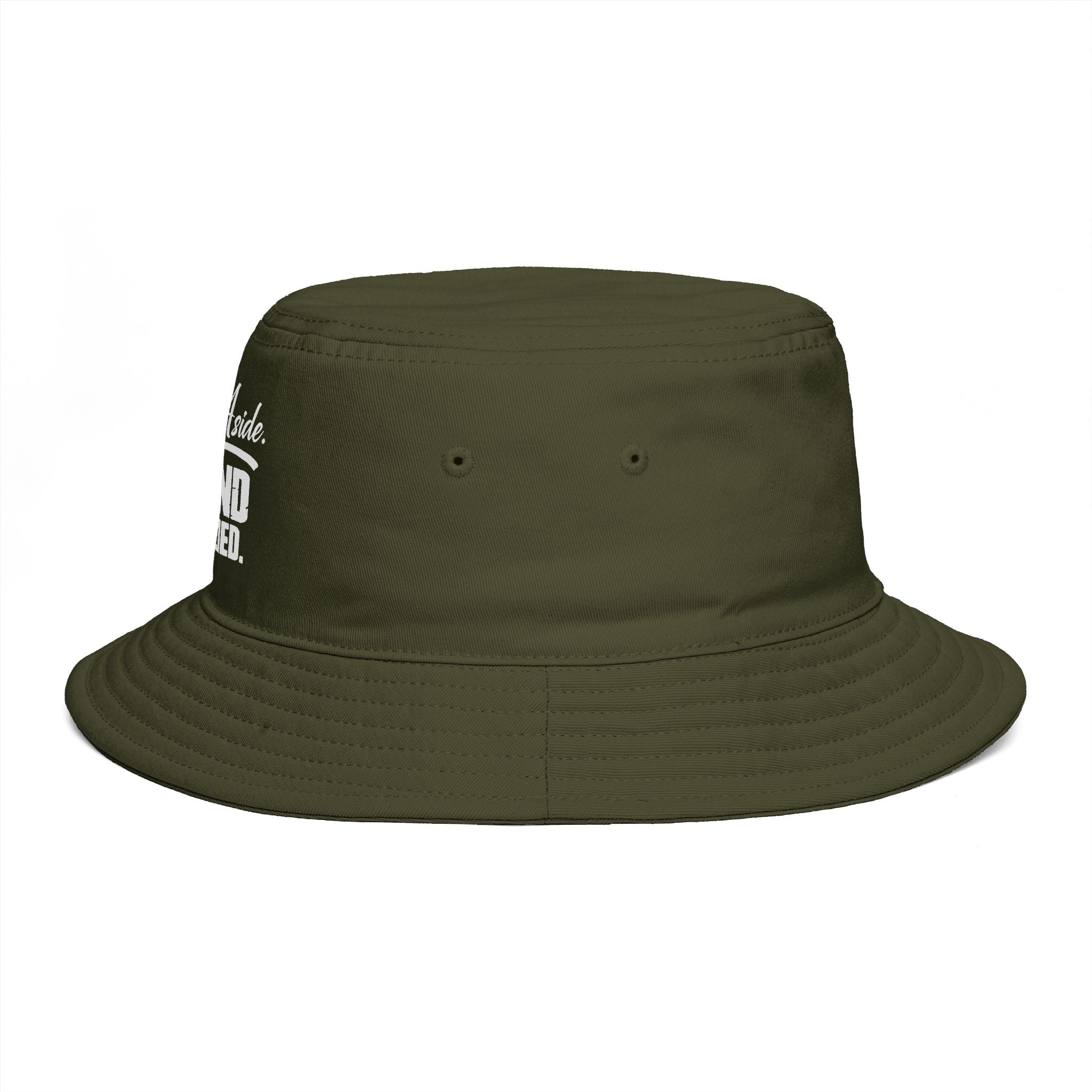 Bucket Hat — "Pride Aside. Grind Applied." Motivational Streetwear