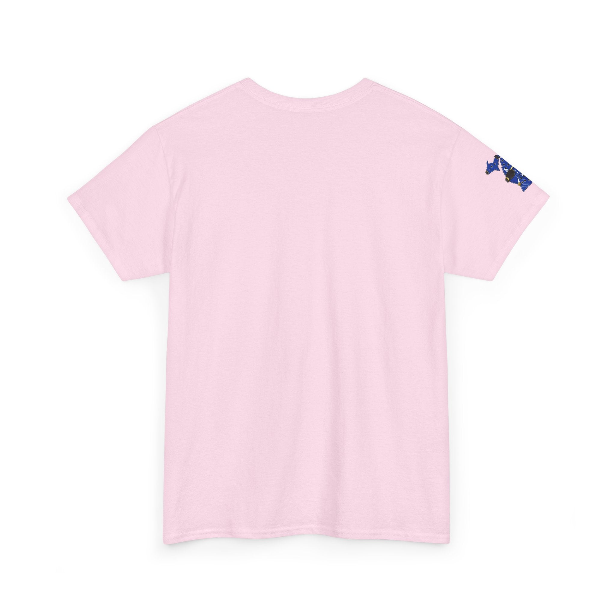 🔥PUCKFACE Michigan Crocs Map T-Shirt — Blue State Silhouette with Sunglasses & Croc Holes