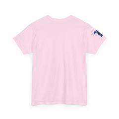 🔥PUCKFACE Michigan Crocs Map T-Shirt — Blue State Silhouette with Sunglasses & Croc Holes