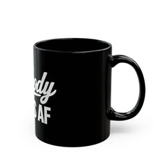 Nobody Gives AF Coffee Mug – Black 11oz/15oz, Funny Sarcastic Gift
