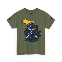 🔥 PUCKFACE Michigan Hockey Mask T‑Shirt — Retro Goalie Mask Michigan Pride Tee