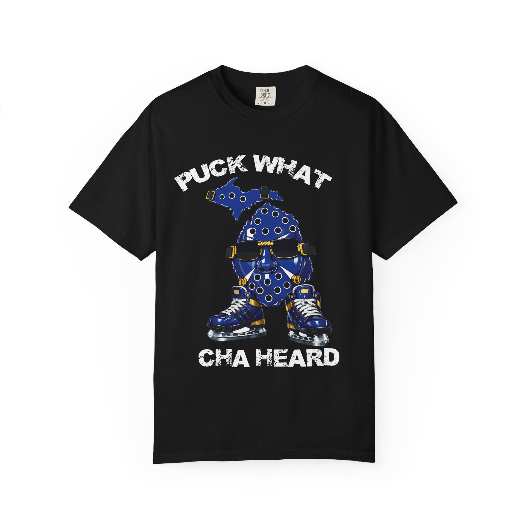 Michigan Hockey Mascot T-Shirt — Blue State Skate Graphic Tee