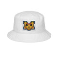 Embroidered Pizza Butterfly Bucket Hat — Fun Summer Sun Hat for Foodies