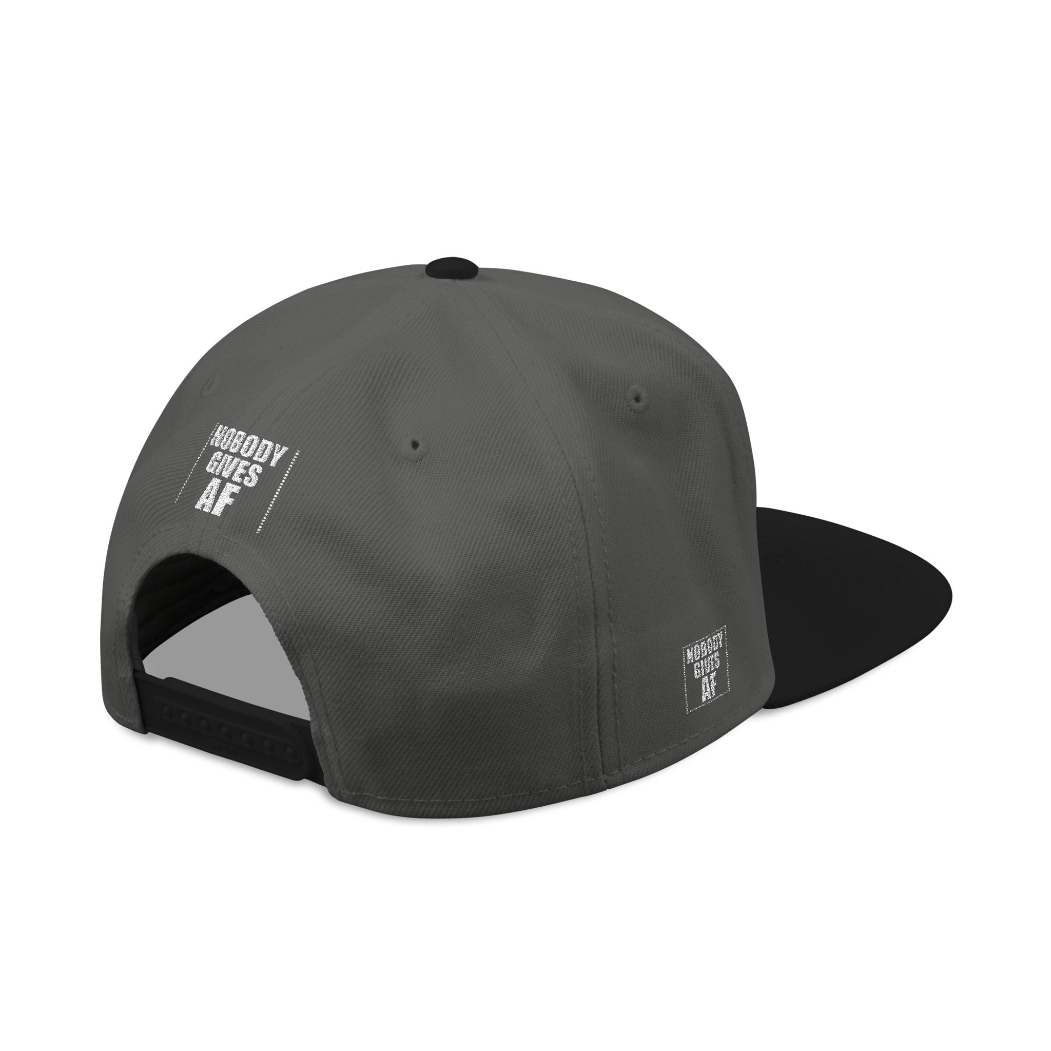 Snapback Hat — "Nobody Gives AF" Embroidered Streetwear Cap