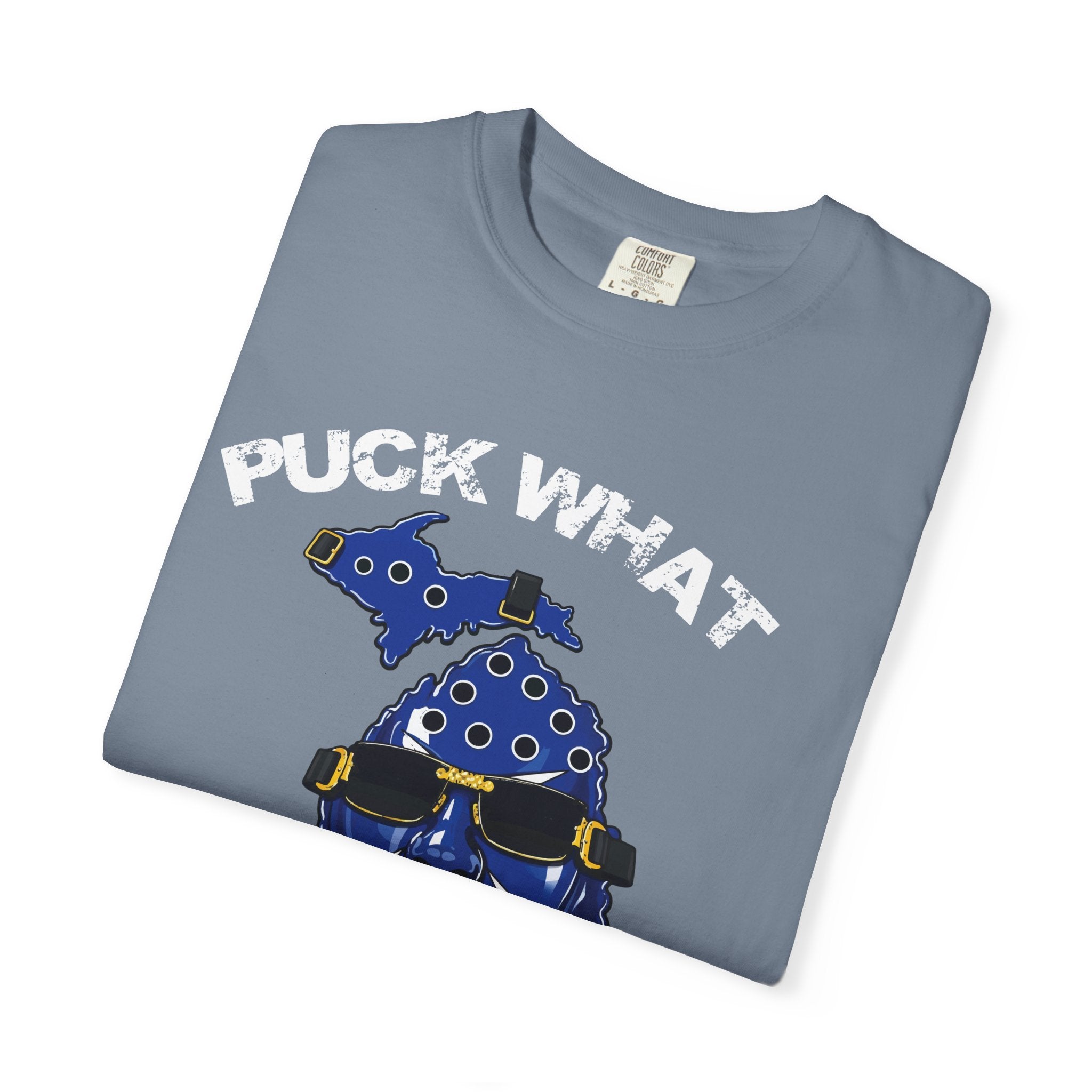 Michigan Hockey Mascot T-Shirt — Blue State Skate Graphic Tee