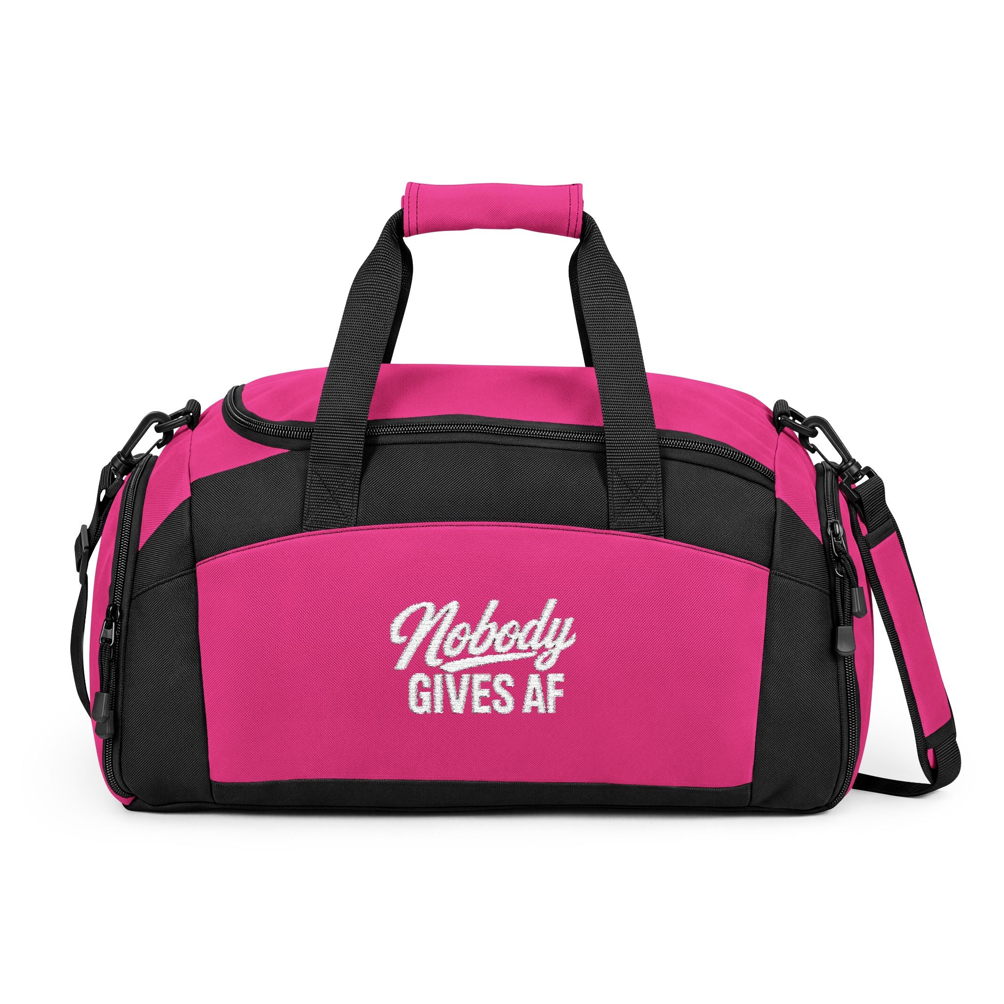 Nobody Gives AF Gym Bag — Durable Duffel for Gym, Travel & Workout