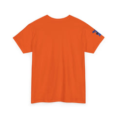 🔥PUCKFACE Michigan Crocs Map T-Shirt — Blue State Silhouette with Sunglasses & Croc Holes
