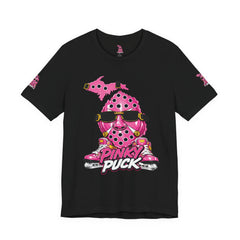 Pinky Puck Graphic Tee — Retro Hockey Mascot Shirt