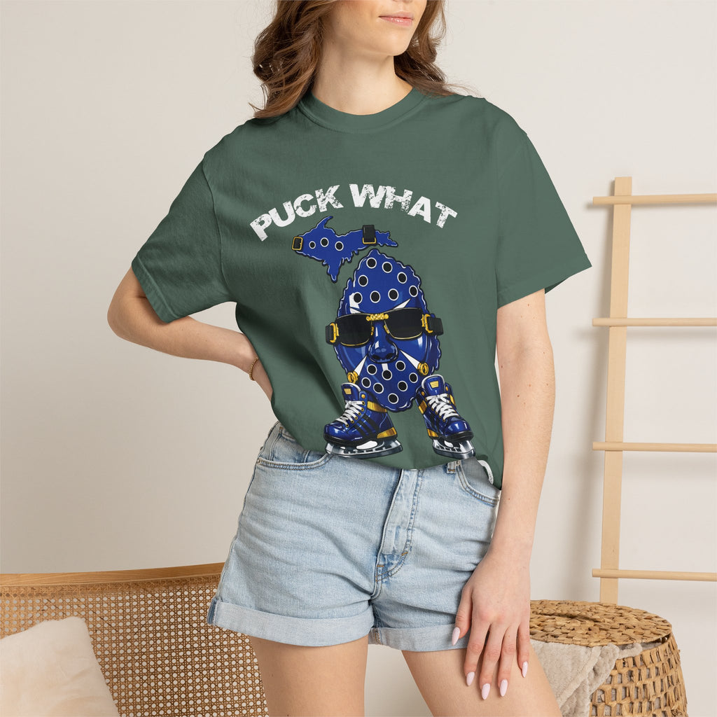 Michigan Hockey Mascot T-Shirt — Blue State Skate Graphic Tee