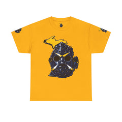 🔥 PUCKFACE Michigan Hockey Mask T‑Shirt — Retro Goalie Mask Michigan Pride Tee
