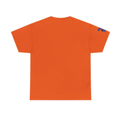 🔥PUCKFACE Michigan Crocs Map T-Shirt — Blue State Silhouette with Sunglasses & Croc Holes