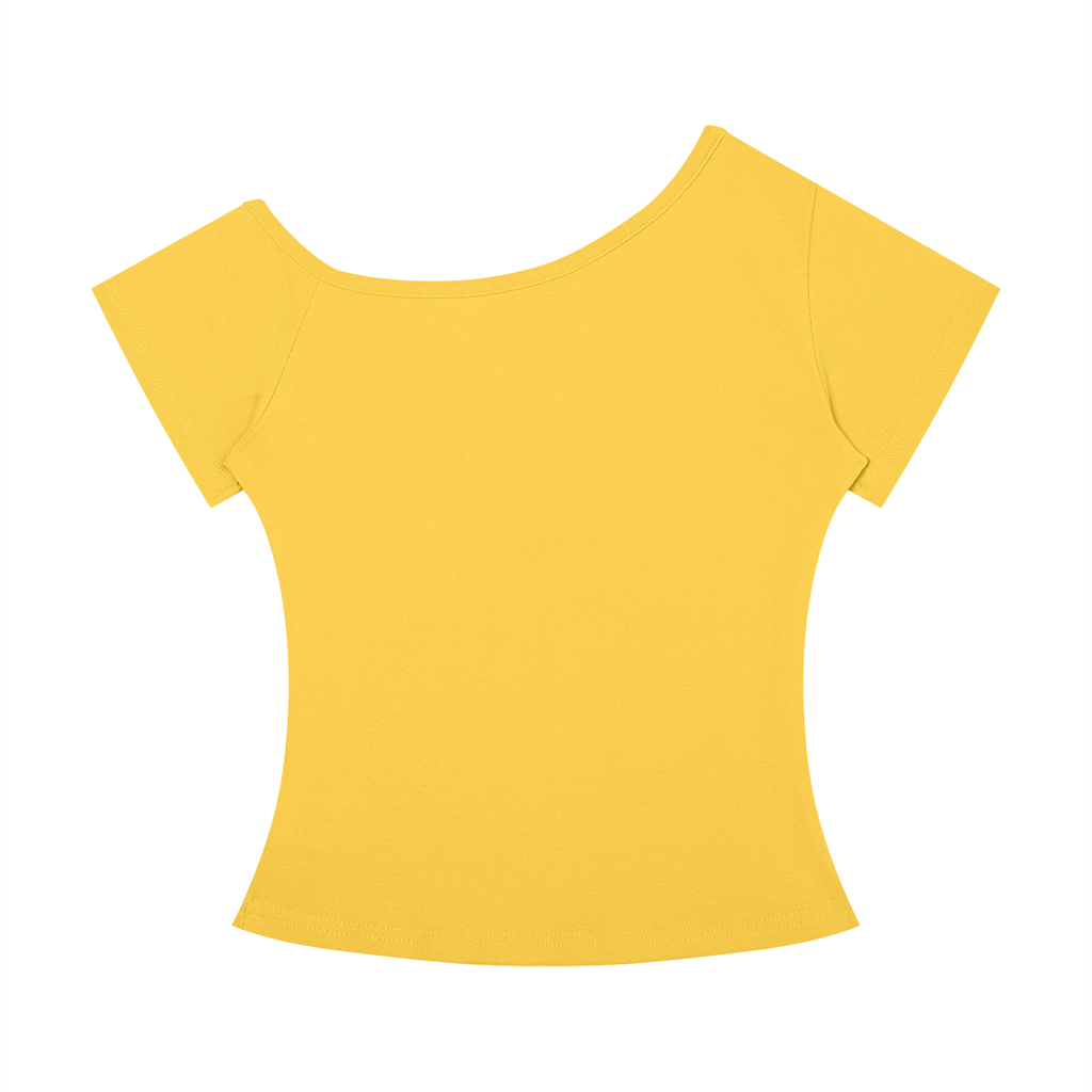 PUCKFACE Women’s Off-the-Shoulder T-Shirt