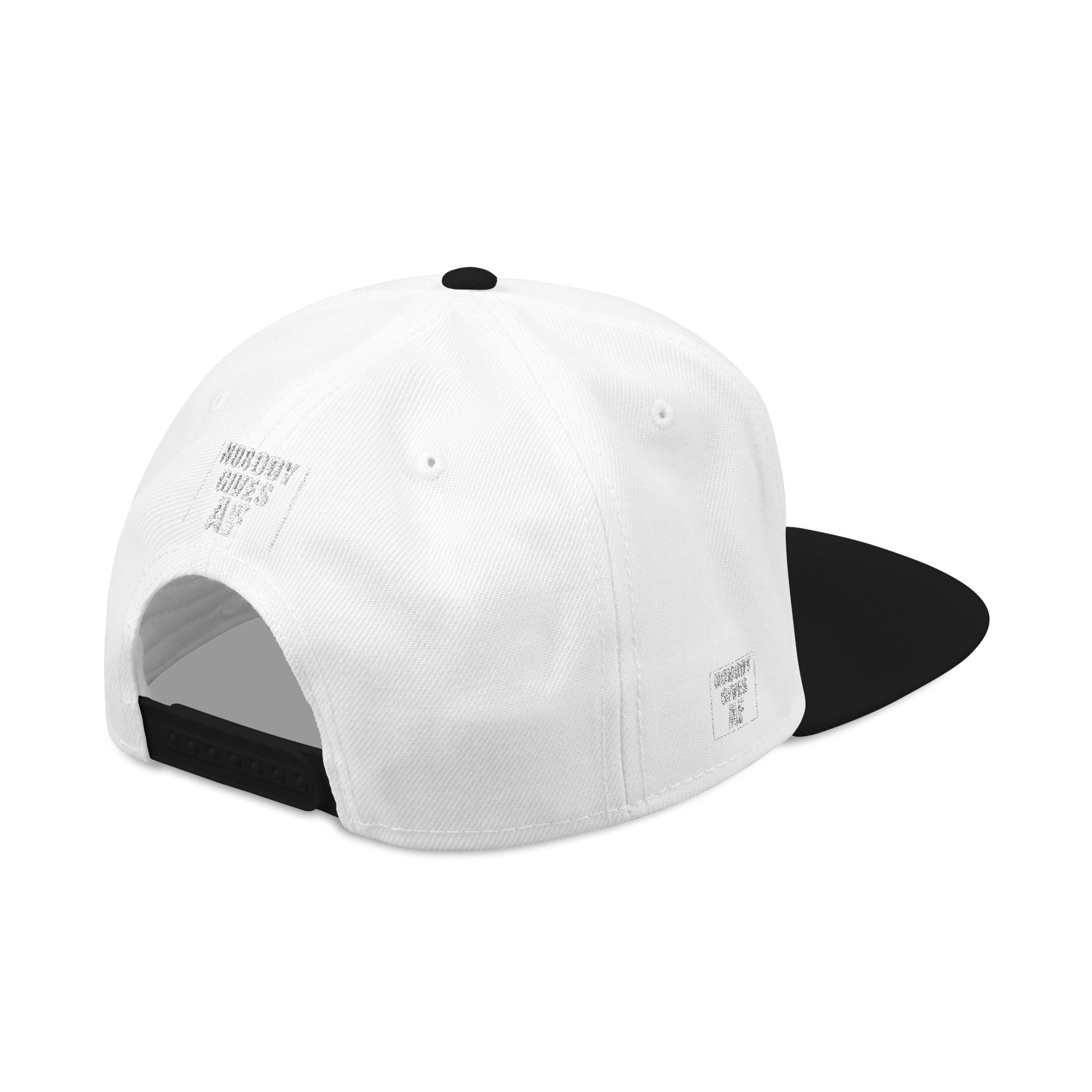 Snapback Hat — "Nobody Gives AF" Embroidered Streetwear Cap