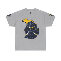 🔥 PUCKFACE Michigan Hockey Mask T‑Shirt — Retro Goalie Mask Michigan Pride Tee