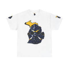 🔥 PUCKFACE Michigan Hockey Mask T‑Shirt — Retro Goalie Mask Michigan Pride Tee