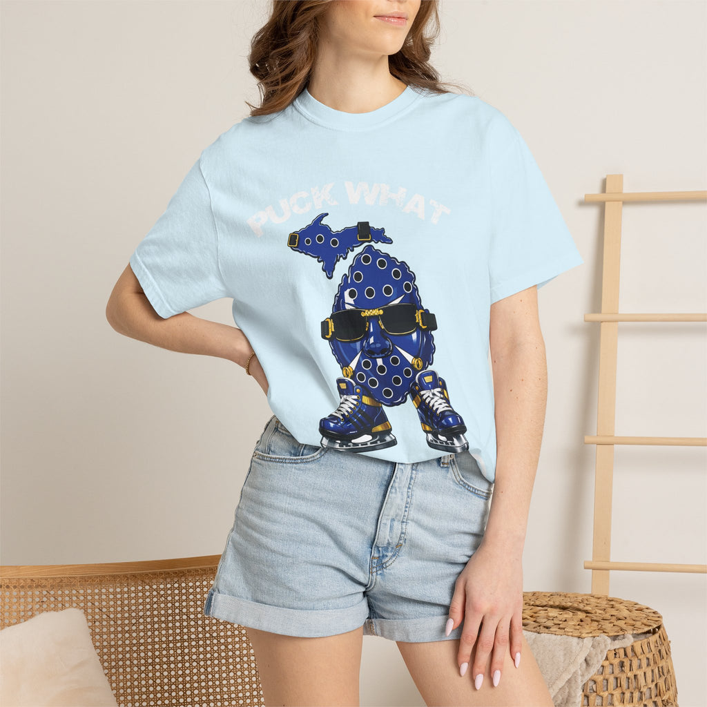 Michigan Hockey Mascot T-Shirt — Blue State Skate Graphic Tee