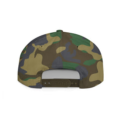 Flat Bill Snapback — 'Nobody Gives AF' Embroidered Statement Hat