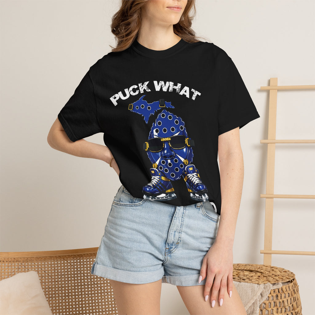 Michigan Hockey Mascot T-Shirt — Blue State Skate Graphic Tee