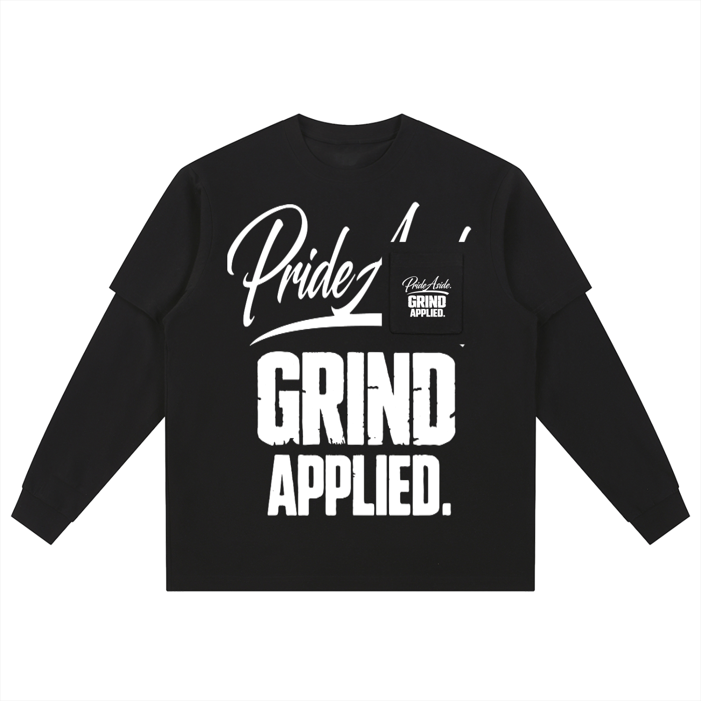 Pride aside. Grind applied. Layered Long Sleeve Oversized Tee