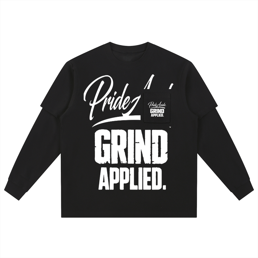 Pride aside. Grind applied. Layered Long Sleeve Oversized Tee