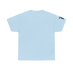 🔥PUCKFACE Michigan Crocs Map T-Shirt — Blue State Silhouette with Sunglasses & Croc Holes