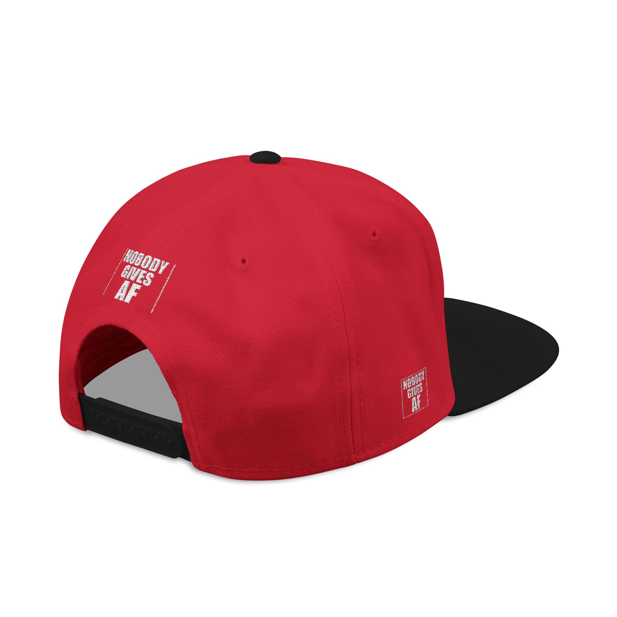 Snapback Hat — "Nobody Gives AF" Embroidered Streetwear Cap