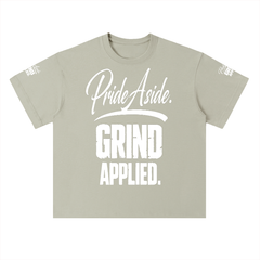 Pride aside. Grind applied. Heavyweight Drop Shoulder Cotton T-Shirt