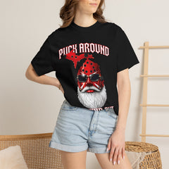 Puck Around and Find Out T-Shirt — Michigan silhouette Hockey Graphic Tee