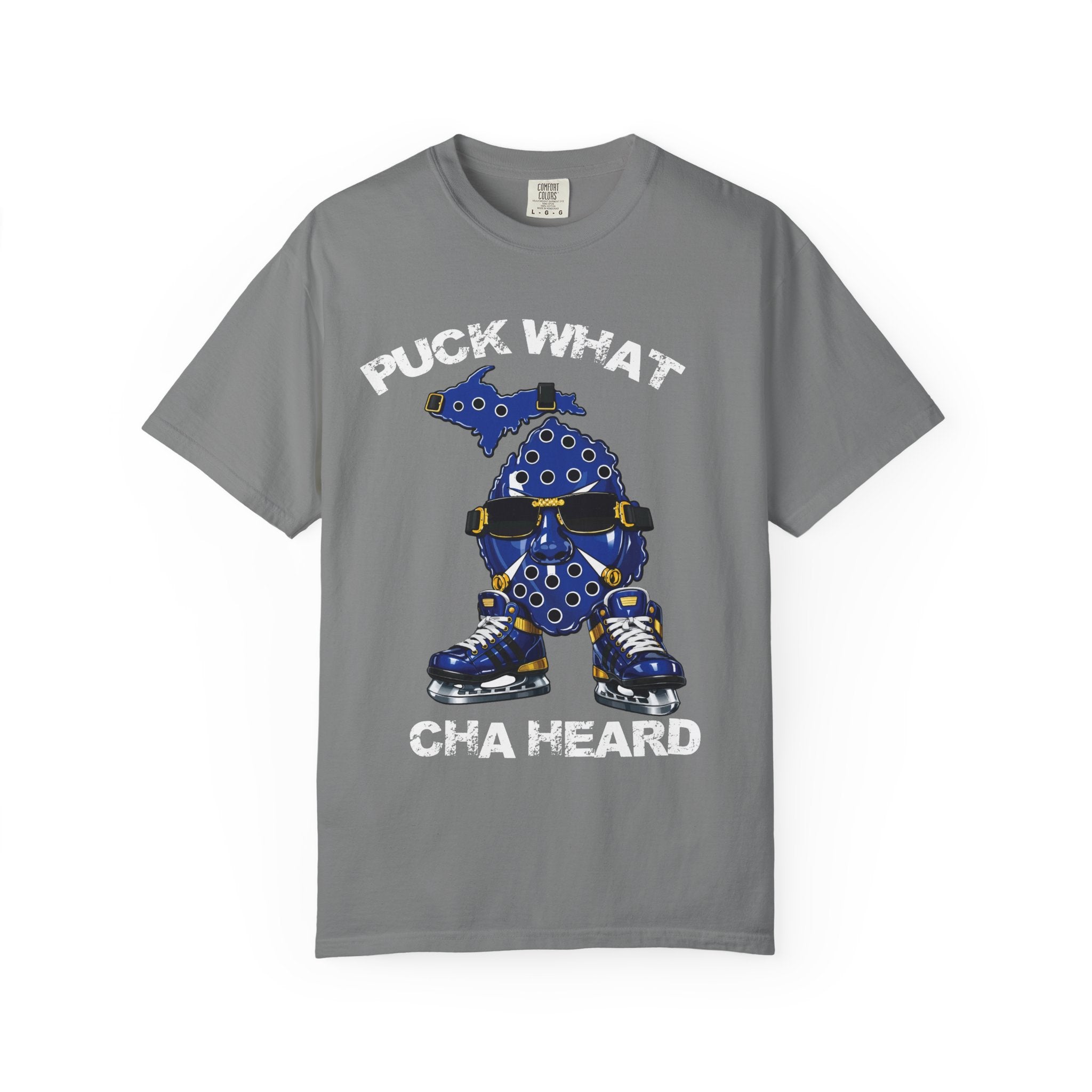 Michigan Hockey Mascot T-Shirt — Blue State Skate Graphic Tee