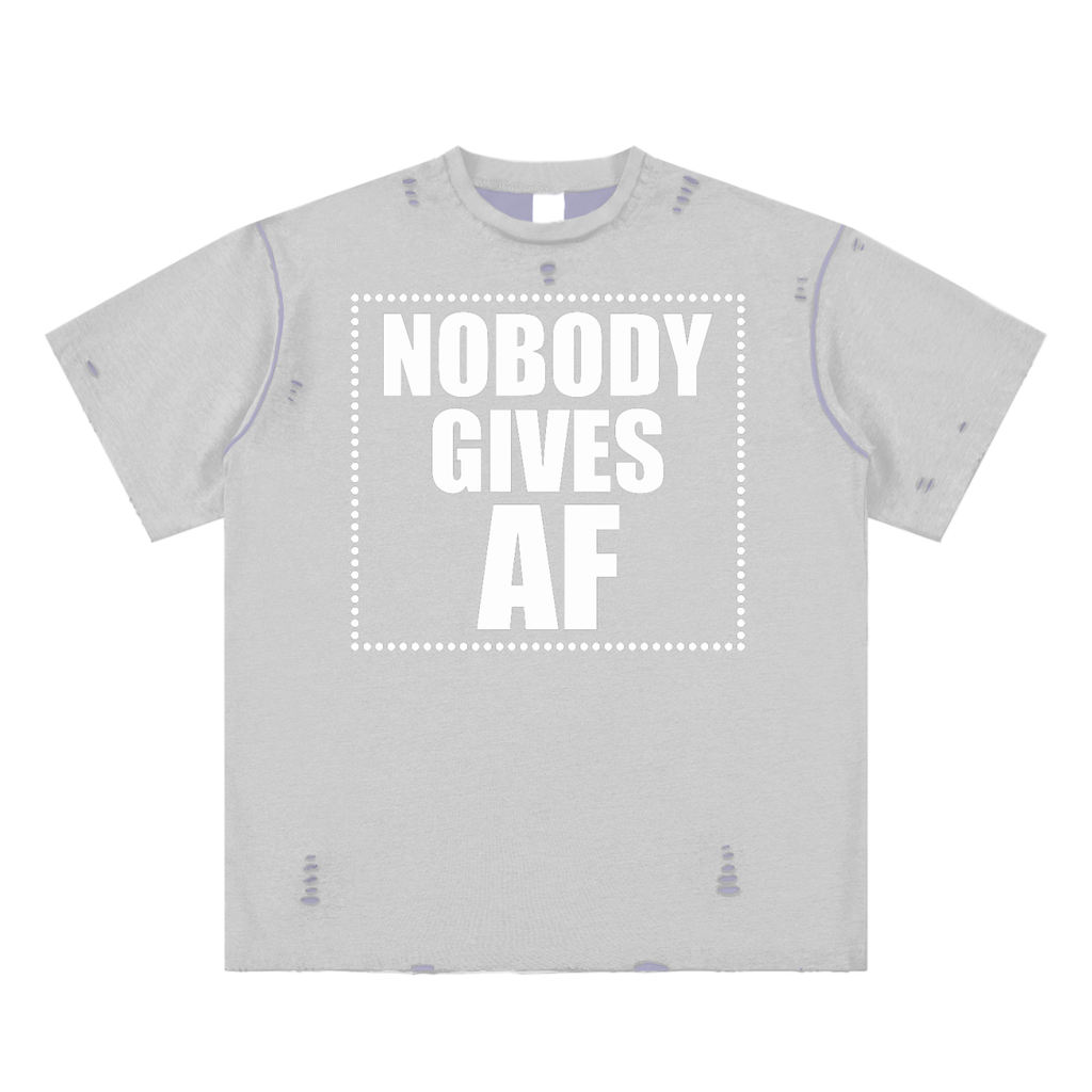 Hand-frayed Reversible T-shirt