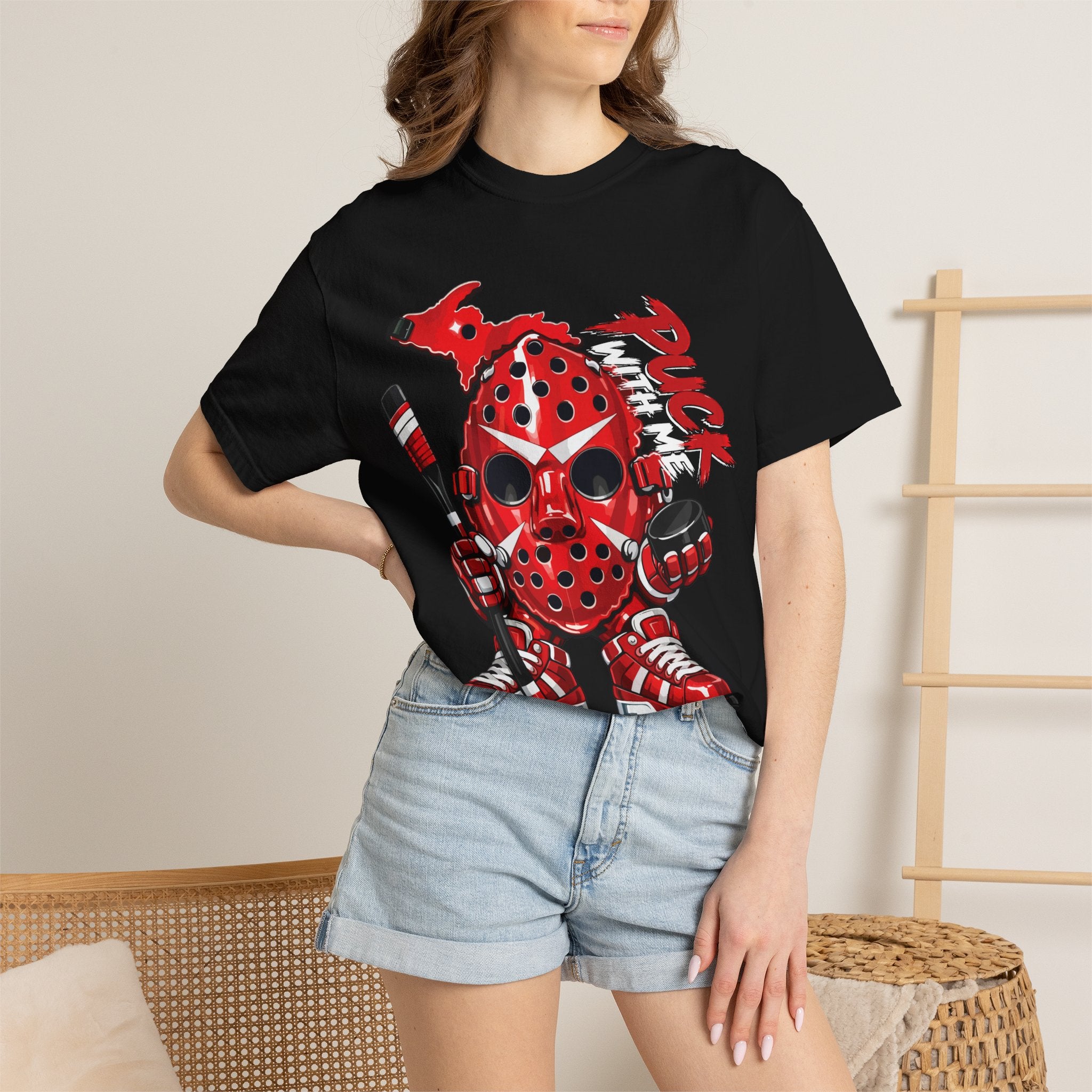 PUCKFACE Michigan mask tee -Dyed T-shirt