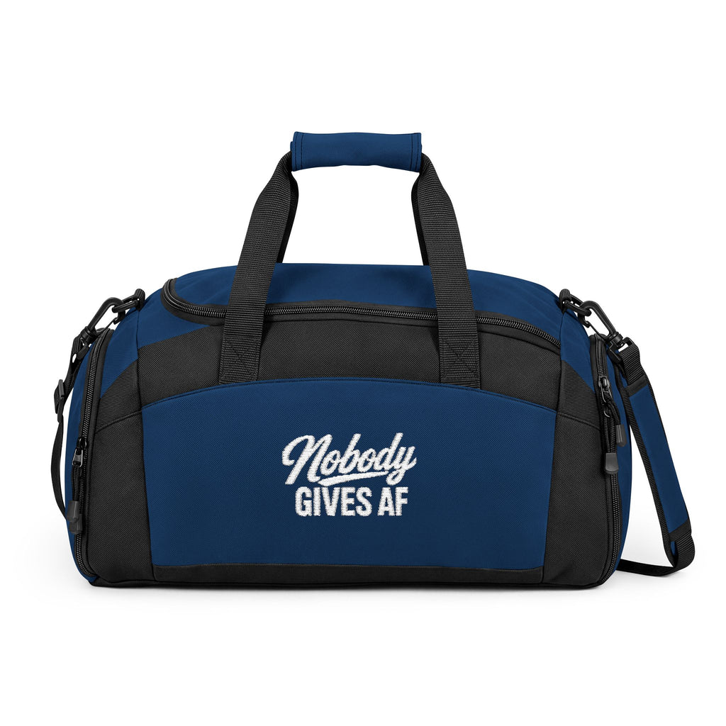 Nobody Gives AF Gym Bag — Durable Duffel for Gym, Travel & Workout