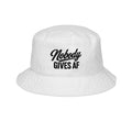 Nobody Gives AF Embroidered Bucket Hat — Bold Casual Streetwear