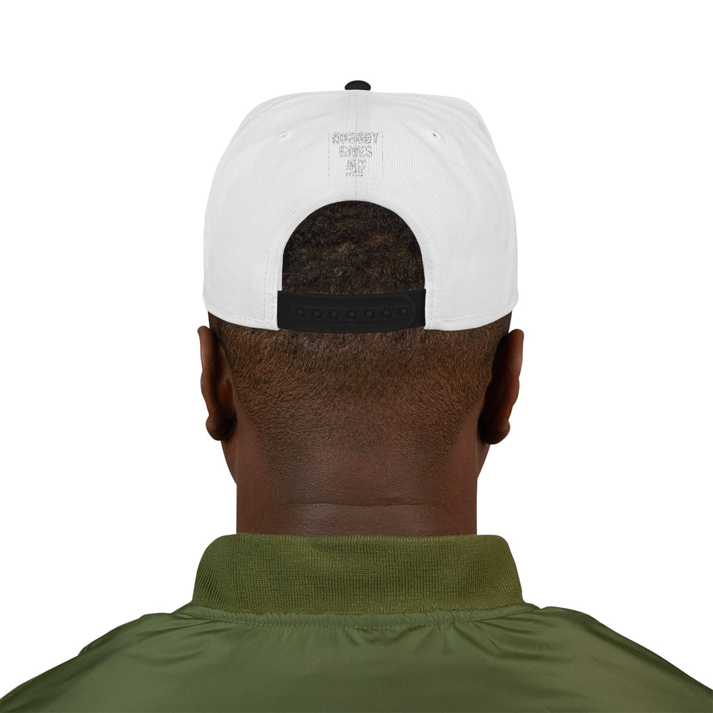 Snapback Hat — "Nobody Gives AF" Embroidered Streetwear Cap