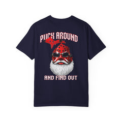 Puck Around and Find Out T-Shirt — Michigan silhouette Hockey Graphic Tee