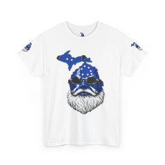 🔥PUCKFACE  Michigan Beard State T-Shirt — Blue State Map Sunglasses Design