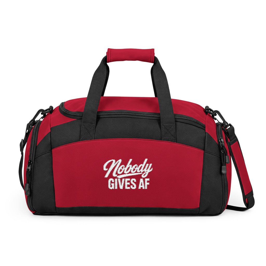 Nobody Gives AF Gym Bag — Durable Duffel for Gym, Travel & Workout