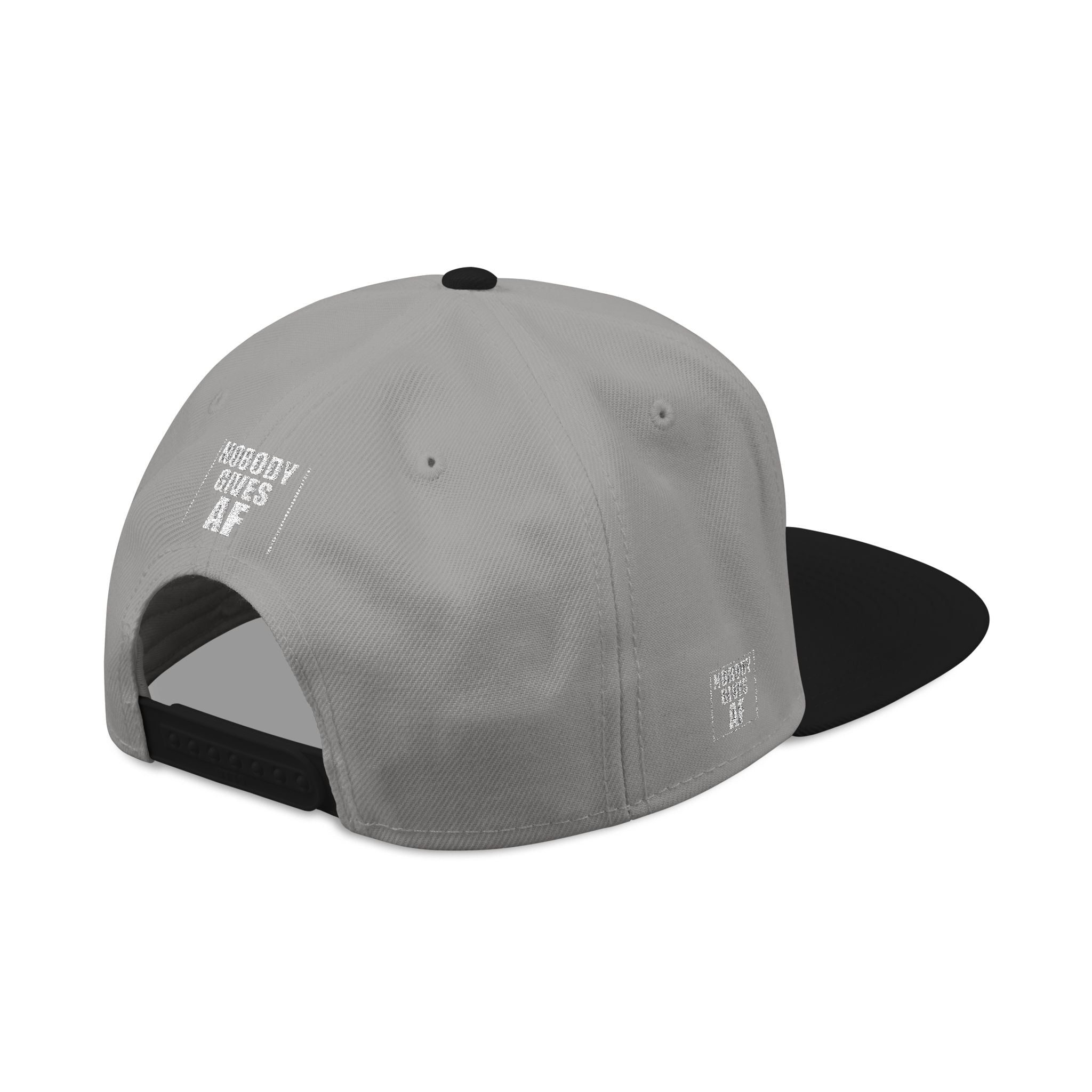 Snapback Hat — "Nobody Gives AF" Embroidered Streetwear Cap