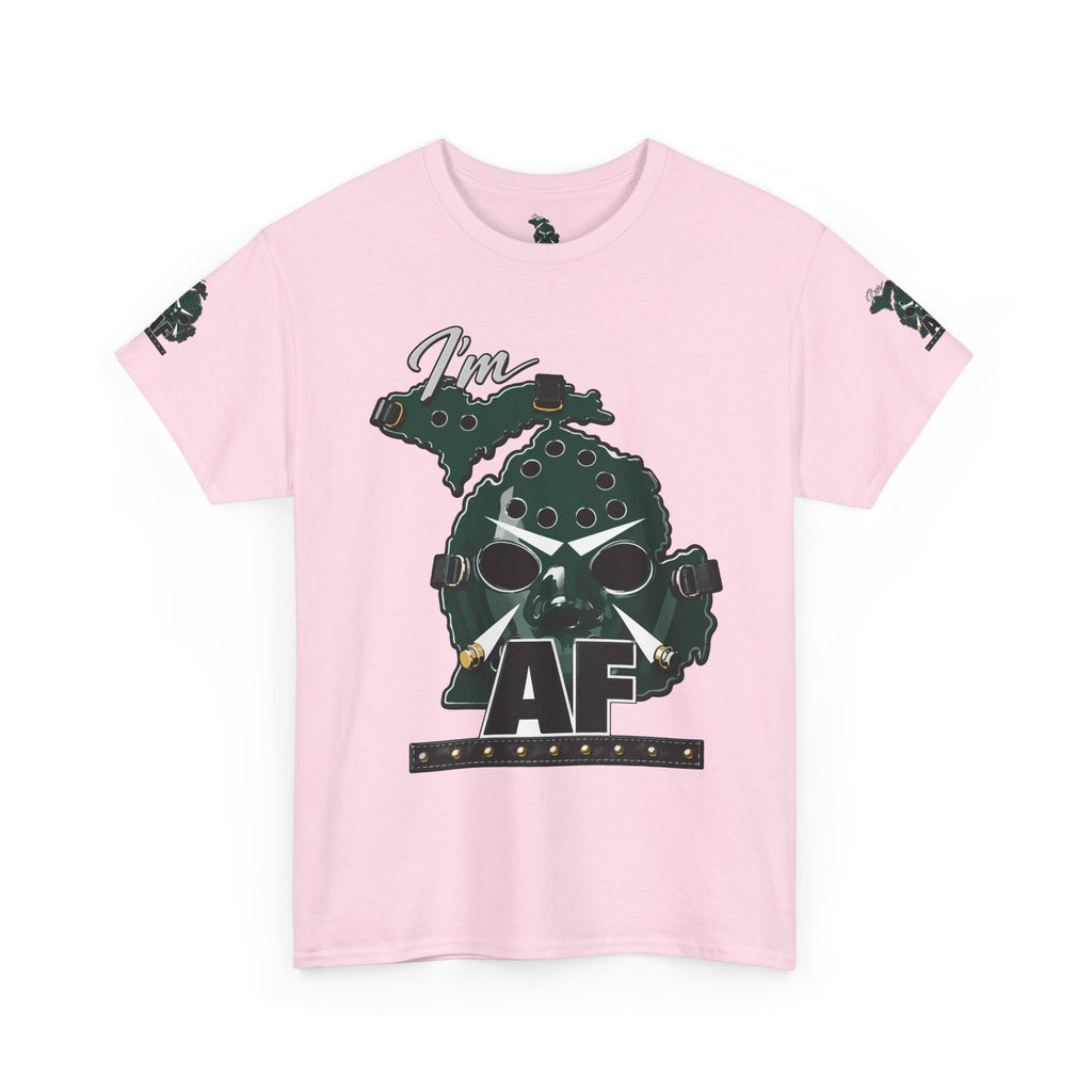 I'm Michigan AF PUCKFACE Masked Skull Graphic Tee — Urban Streetwear Skull T-Shirt