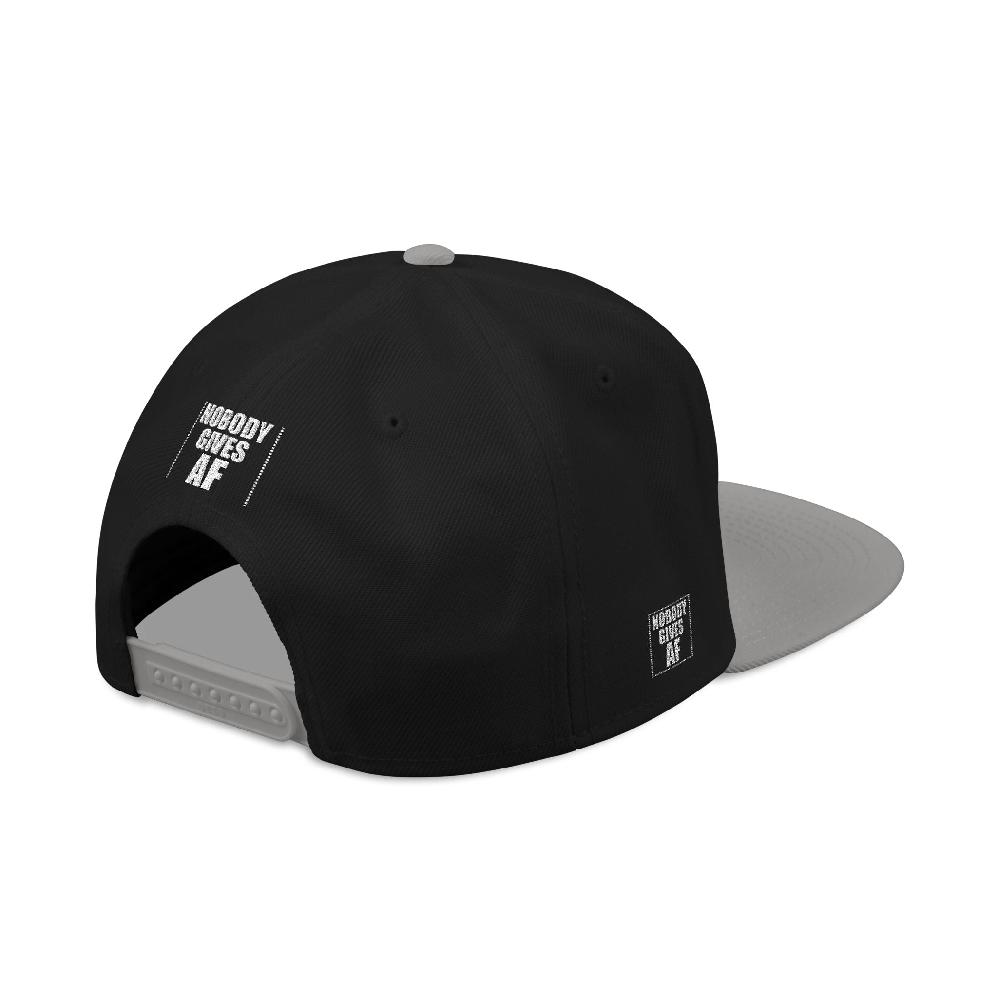 Snapback Hat — "Nobody Gives AF" Embroidered Streetwear Cap