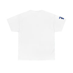 🔥PUCKFACE Michigan Crocs Map T-Shirt — Blue State Silhouette with Sunglasses & Croc Holes