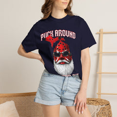 Puck Around and Find Out T-Shirt — Michigan silhouette Hockey Graphic Tee