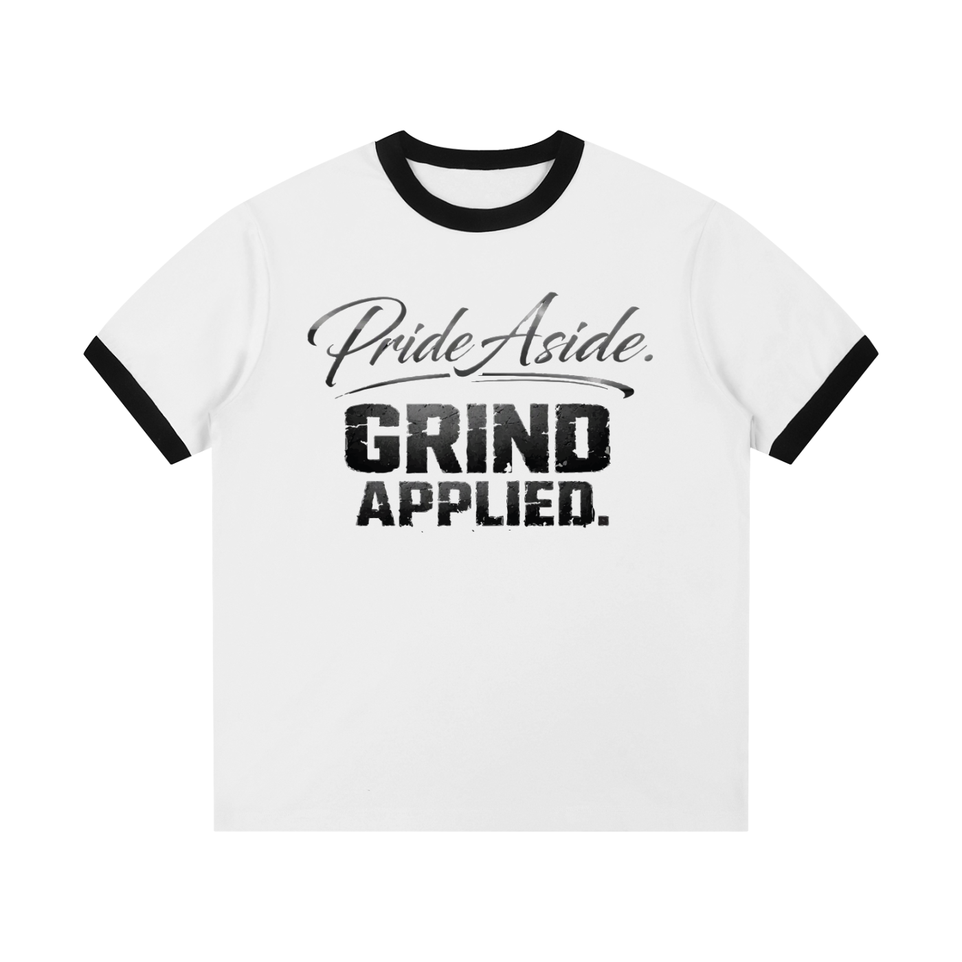 Pride aside. Grind applied. Contrast Edge Ribbed Crewneck T-Shirt