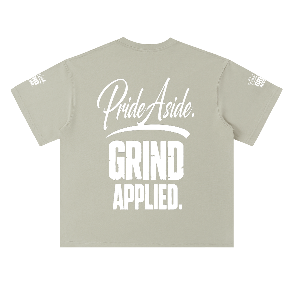 Pride aside. Grind applied. Heavyweight Drop Shoulder Cotton T-Shirt