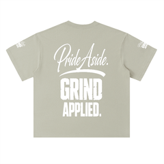 Pride aside. Grind applied. Heavyweight Drop Shoulder Cotton T-Shirt