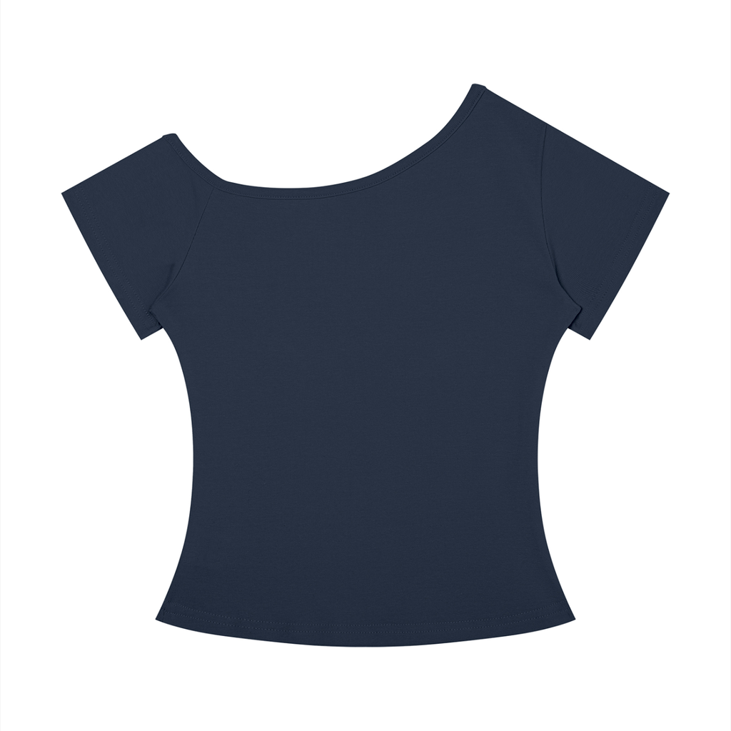 PUCKFACE Women’s Off-the-Shoulder T-Shirt