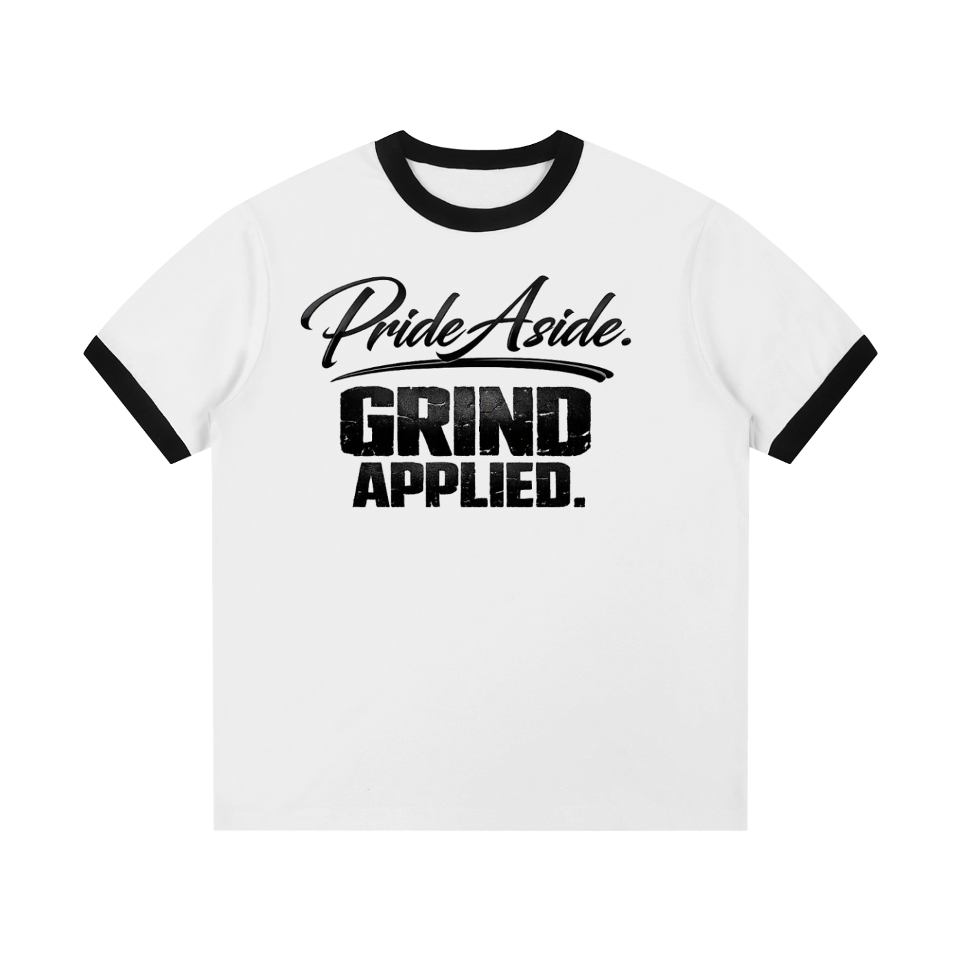 Pride aside. Grind applied. Contrast Edge Ribbed Crewneck T-Shirt