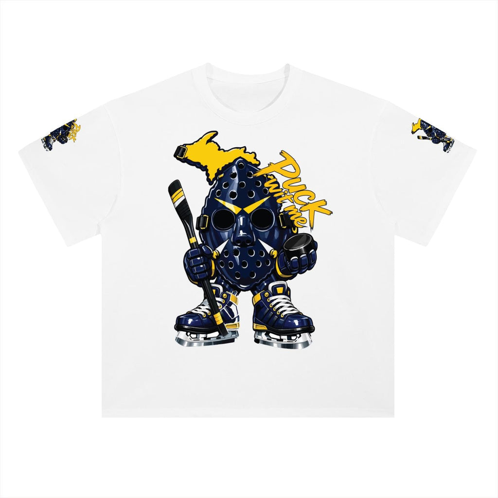 Michigan PUCKFACE Heavyweight Drop Shoulder Cotton T-Shirt