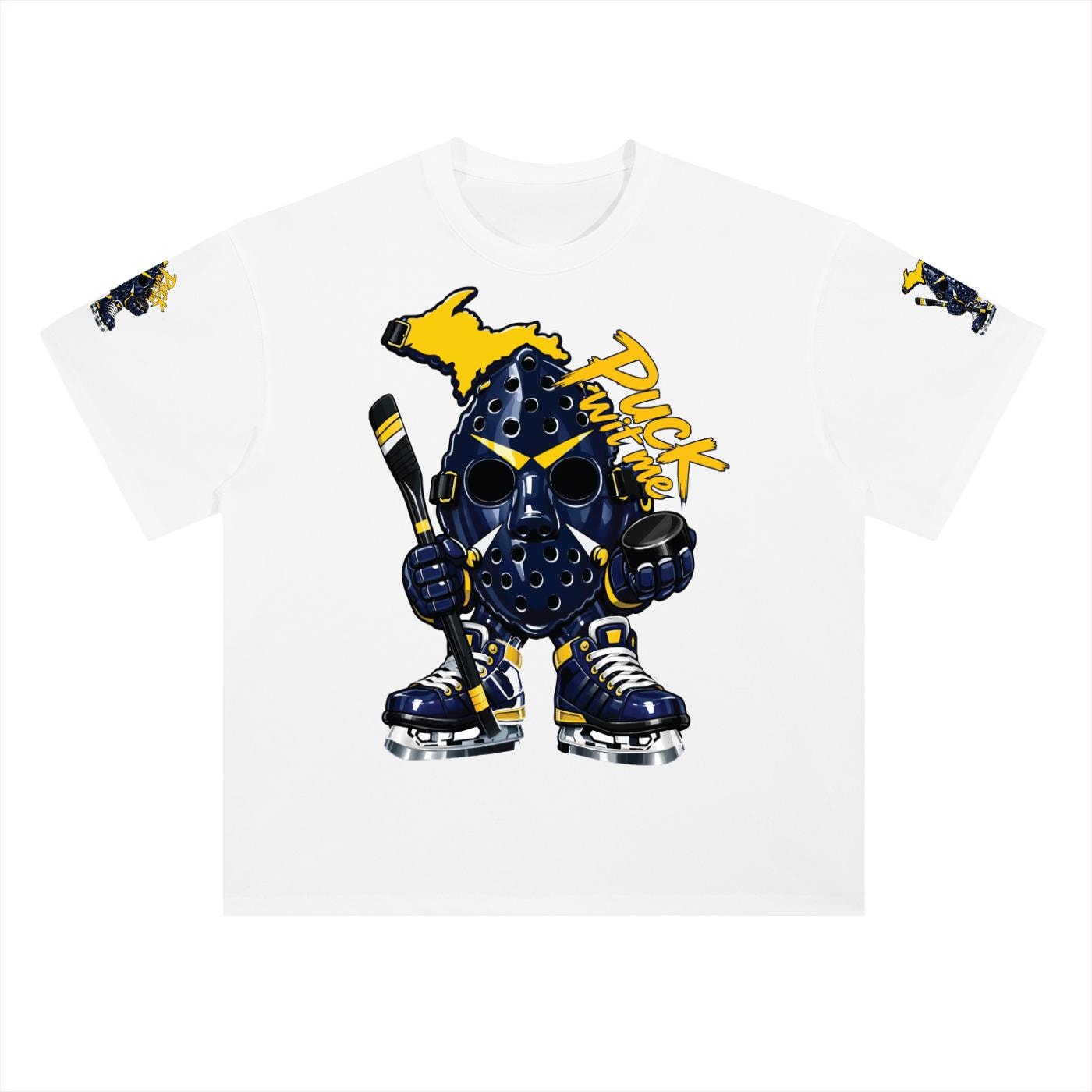 Michigan PUCKFACE Heavyweight Drop Shoulder Cotton T-Shirt